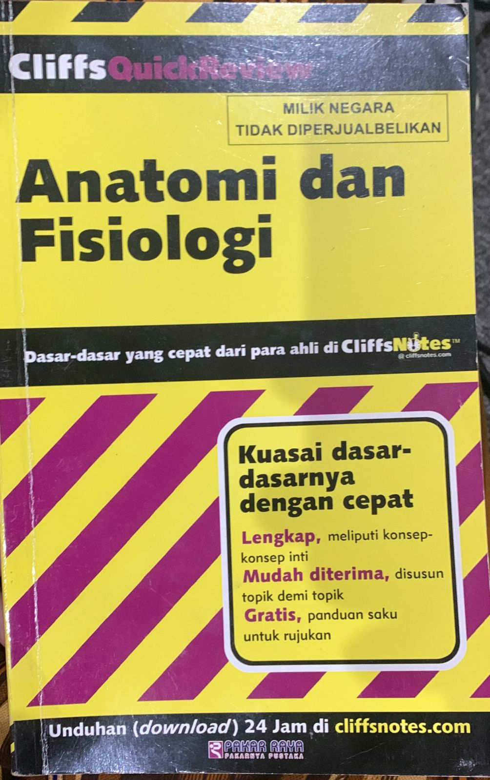 Anatomi dan fisiologi dasar-dasar yang cepat dari para ahli di cliffsnutes